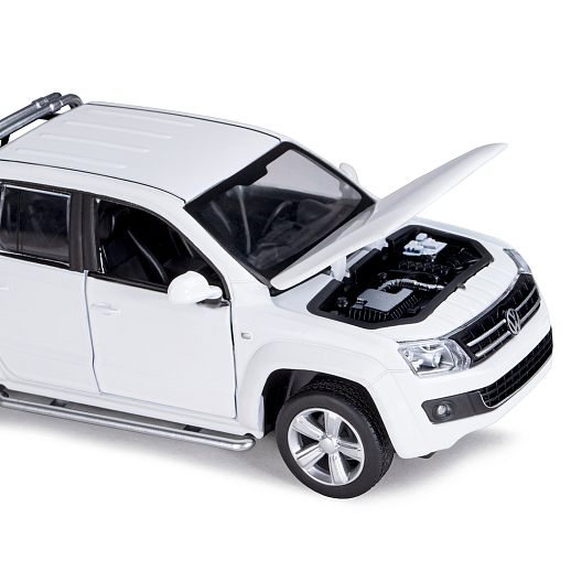 ТМ "Автопанорама" Машинка металлическая 1:30 Volkswagen Amarok, белый, свет, звук, откр. двери, капот и дверка багажника, инерция, в/к 20*10*11 см в Джамбо Тойз #13