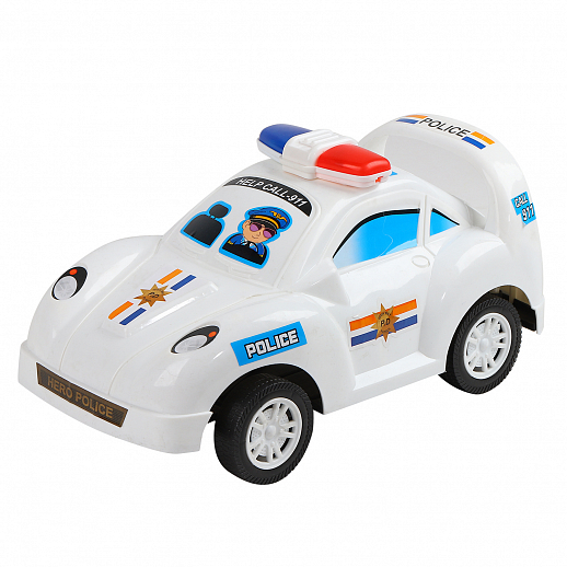Машинка инерционная ТМ "Компания Друзей" полицейская белая 30х16х15,5 см в Джамбо Тойз