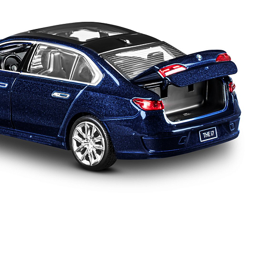ТМ "Автопанорама" Машинка металлическая, 1:24 BMW I7, голубой, откр. двери и капот, свет, звук, свободный ход колес, в/к 25,3*13,7*5.5 см в Джамбо Тойз #4