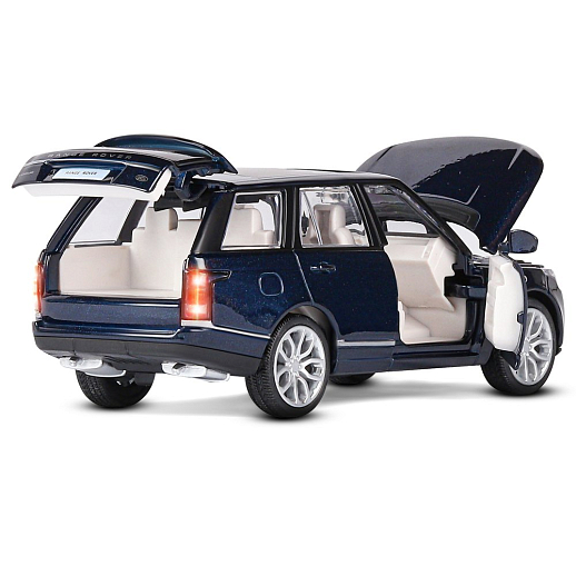 ТМ "Автопанорама" Машинка металлическая 1:34 2013 Range Rover, темно-синий перламутр, свет, звук, откр. двери, инерция, в/к 17,5*13,5*9 см в Джамбо Тойз #17