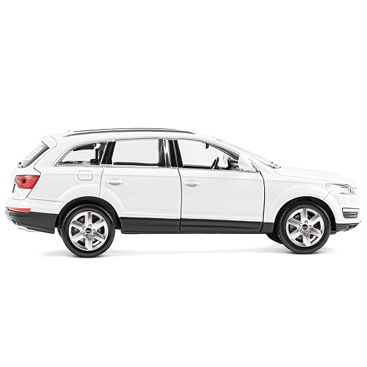 ТМ "Автопанорама" Машинка металлическая 1:24 Audi Q7, белый, откр. двери, капот и багажник, свет, звук, свободный ход колес, в/к 24,5*12,5*10,5 см в Джамбо Тойз #8