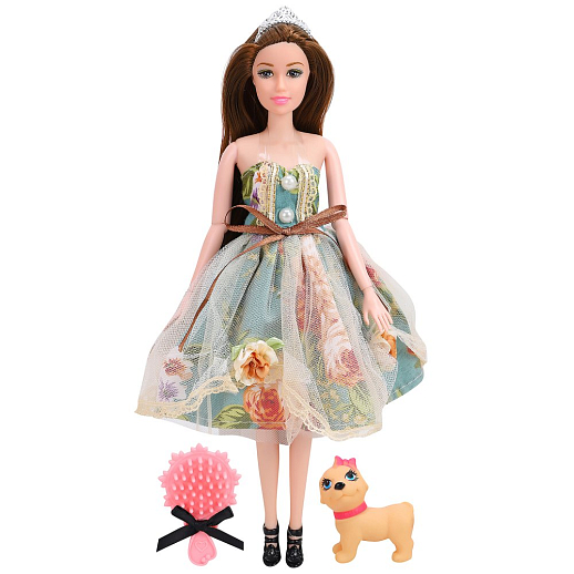 Кукла "Принцесса" с шарнир. руками,ногами, в комплекте домашний питомец, аксессуары, в/к 28х6х32,5 см в Джамбо Тойз #4