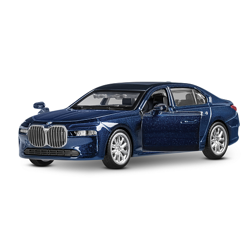 ТМ "Автопанорама" Машинка металл. 1:47 BMW I7, голубой, инерция, откр. двери, в/к 17,5*12,5*6,5 см в Джамбо Тойз #6
