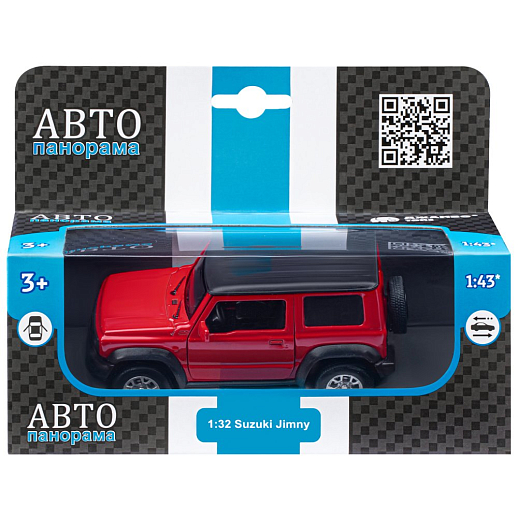 ТМ "Автопанорама" Машинка металлическая 1:32 Suzuki Jimny, красная, в/к в Джамбо Тойз #4