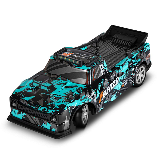 Р/у машина для дрифта М1:16,2.4GHz,4WD,сменные шины 4шт.,свет,с аккум.,цвет черн.с бирюзой,в бел.кор. 38,5*15*17см в Джамбо Тойз #2