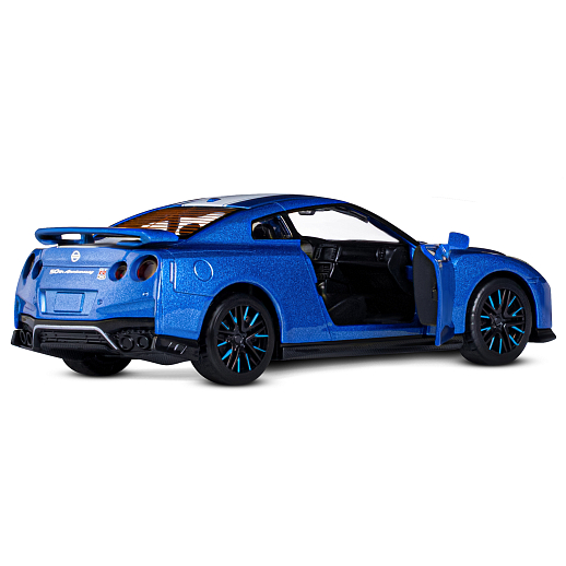 ТМ "Автопанорама" Машинка металлическая 1:32 Nissan GT-R (R35), синий, откр. двери, свет, звук, инерция в/к 18*13,5*9 см в Джамбо Тойз #15