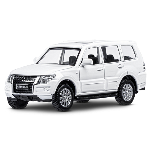 ТМ "Автопанорама" Машинка металлическая 1:43 Mitsubishi Pajero 4WD Turbo,белый, откр. двери, инерция, в/к 16*7,5*5 см в Джамбо Тойз #13