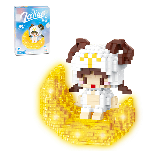 Конструктор "Зодиак Овен" 426 дет., свет, в/к 11,5*4,5*16,0 см в Джамбо Тойз