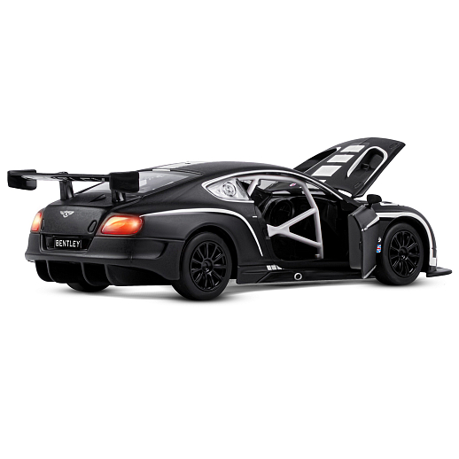 ТМ "Автопанорама" Машинка металл 1:24 Bentley Continental GT3 Concept, черный + белый, свободный ход колес, откр. двери, капот, свет, звук, в/к 24,5*12,5*10,5 см  в Джамбо Тойз #16
