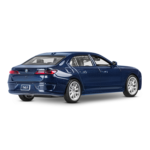 ТМ "Автопанорама" Машинка металл. 1:47 BMW I7, голубой, инерция, откр. двери, в/к 17,5*12,5*6,5 см в Джамбо Тойз #9