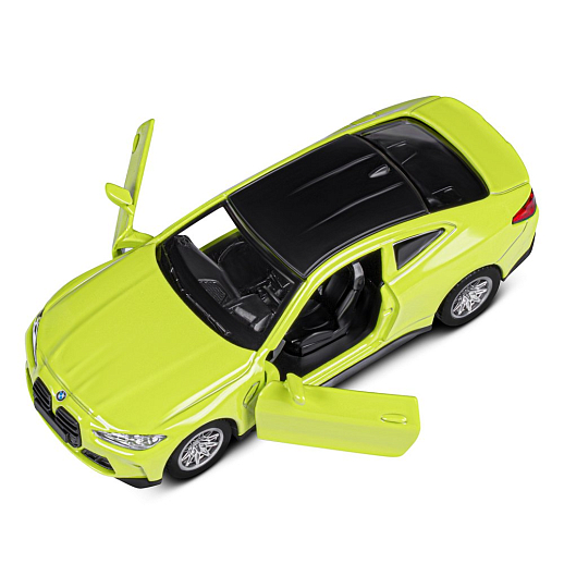 ТМ "Автопанорама" Машинка металлическая 1:42 BMW M4 (G82), желтый, инерция, откр. двери, в/к 17,5*12,5*6,5 см в Джамбо Тойз #12