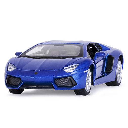 ТМ "Автопанорама" Машинка металлическая, 1:24 Lamborghini Aventador Coupe, синий, откр. двери и капот, свет, звук, свободный ход колес, в/к 24,5*12,5*10,5 см в Джамбо Тойз #2