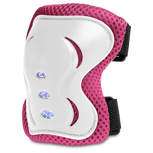 "CITY-RIDE" Комплект (ролики, защита, шлем, сумка), передне колесо со светом, колеса PU, подшипник ABEC 7, цвет белый-розовый в н/сумке, в/к в Джамбо Тойз #5