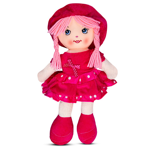 ТМ "Amore Bello" Кукла мягкая на бат., фразы на русском языке, стихотворение, песенка, 35 см, розовый, в/п в Джамбо Тойз