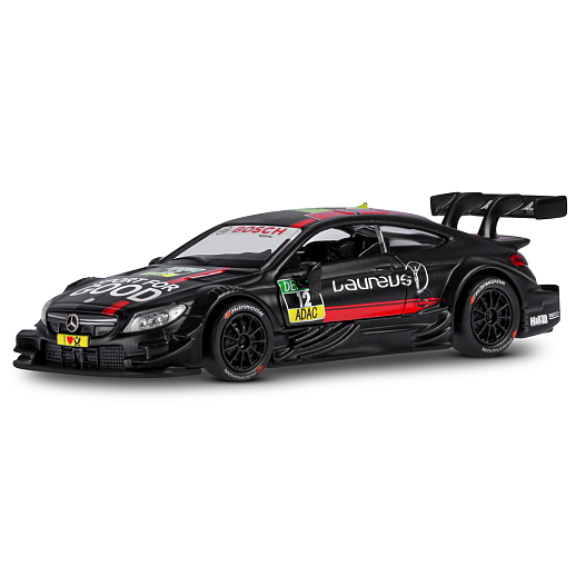 ТМ "Автопанорама" Машинка металлическая 1:42 Mercedes-AMG C 63 DTM, черный матовый, откр. двери, инерция, в/к 17,5*12,5*6,5 см в Джамбо Тойз #2