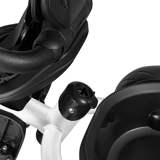 Детский трехколесный велосипед "CITYRIDE XTERRA". Рама сталь, сиденье съемное, складная крыша D600, подножки, колеса 11/9 EVA, корзина, подстаканник. Фара LED, Bluetooth, С-type. Цвет белый в Джамбо Тойз #10
