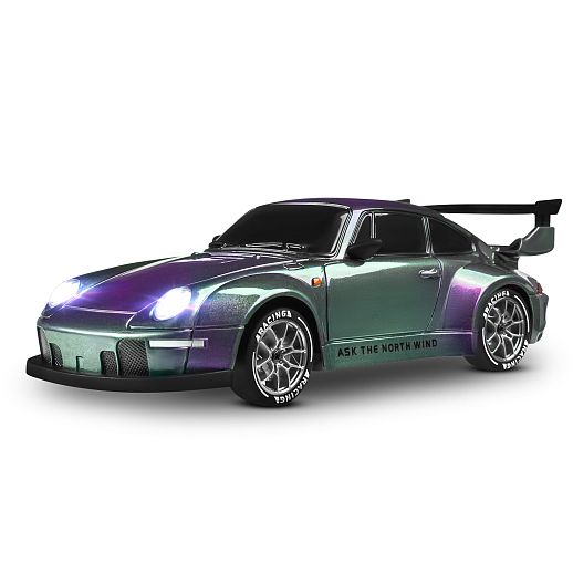 Р/у машинка для дрифта М1:24,2.4GHz,4WD,сменные шины 4шт., конусы 8шт.,свет,с аккум.,цвет хамелеон,в/к 24,5*11,5*19см в Джамбо Тойз #14