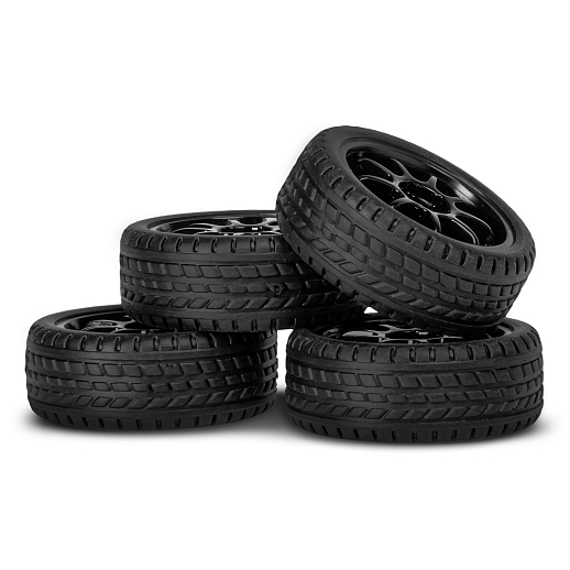 Р/у машинка для дрифта М1:24,2.4GHz,4WD,сменные шины 4шт., конусы 4шт.,свет,с аккум.,цвет черный,в/к 22,4х14,5х10,8см в Джамбо Тойз #18