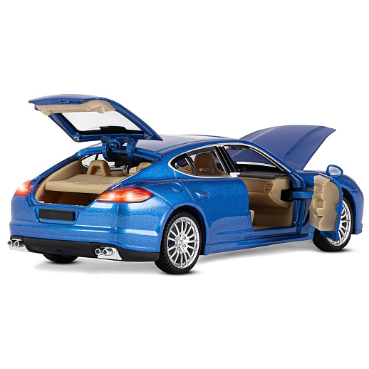 ТМ "Автопанорама" Машинка металлическая 1:24 Porsche Panamera S, синий, откр. двери, капот и багажник, свет, звук, свободный ход колес, в/к 24,5*12,5*10,5 см в Джамбо Тойз #17
