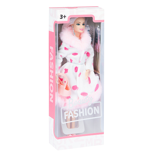 Кукла, цвет шубы бело-розовый, в/к 11х5,3х32,5 см в Джамбо Тойз #2