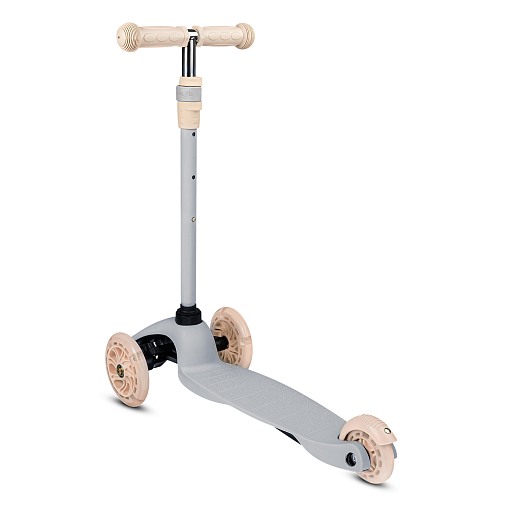 Самокат трехколесный CityRide, пакет, Дека: PP+нейлон, колеса PU 120/76 свет, руль  металл телеск., цвет серый в Джамбо Тойз #8