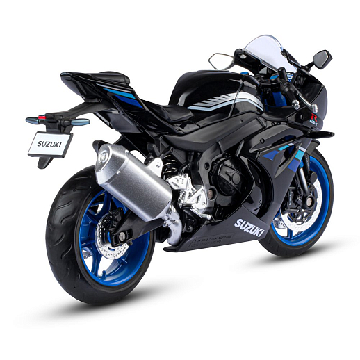 ТМ "Автопанорама" Мотоцикл металлический 1:12 SUZUKI GSХ-R1000, черный, свободный ход колес, в/к 7,1 х 11,7 х 20,6 см  в Джамбо Тойз #5
