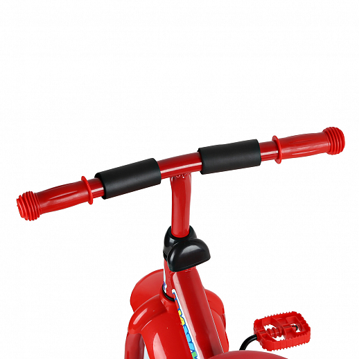 Детский трехколесный велосипед "Чижик" на пластиковых колесах 10/8. Корзинка сзади. Цвет красный в Джамбо Тойз #3