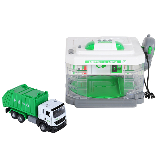 AUTODRIVE Автомойка с паром, рус.чип, в компл. мойка, метал.машинка, свет/звук, в/к 31,5*22,5*19 в Джамбо Тойз #3