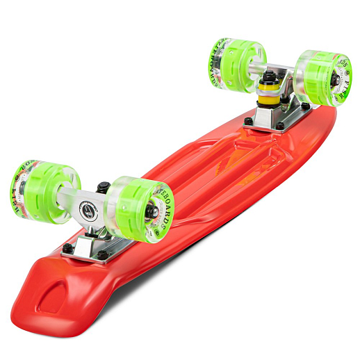 Скейтборд Fish, дека PP р-р 22"х6", колеса 60х45мм 78А, PU, LED, ABEC-7, подвеска алм.3,25" в/п в Джамбо Тойз #4