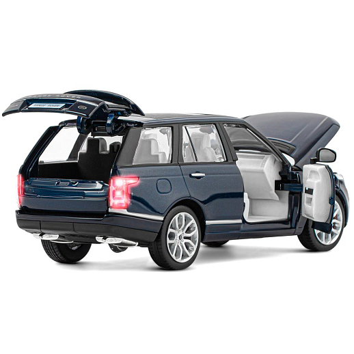 ТМ "Автопанорама" Машинка металлическая 1:26 Range Rover, синий перламутр, откр. двери, капот и багажник, свет, звук, свободный ход колес, в/к 24,5*12,5*10,5 см в Джамбо Тойз #15