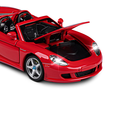 ТМ "Автопанорама" Машинка металлическая, 1:24, Porsche Carrera GT, красный, откр. двери, капот и багажник, свет, звук, свободный ход колес, в/к 24,5х12,5х10,5 см в Джамбо Тойз #19