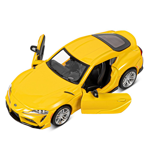 ТМ "Автопанорама" Машинка металлическая 1:31 Toyota Supra [US], желтый, откр. двери, свет, звук, инерция в/к 17,5*13,5*9 см в Джамбо Тойз #12