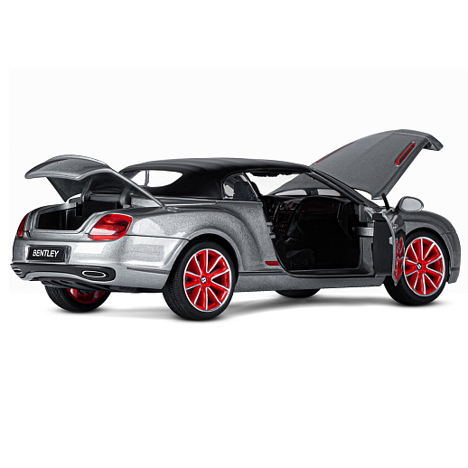 ТМ "Автопанорама" Машинка металлическая 1:24 Bentley Continental Supersports ISR, серый металлик, откр. двери, капот и багажник, свет, звук, свободный ход колес, в/к 24,5*12,5*10,5 см в Джамбо Тойз #16