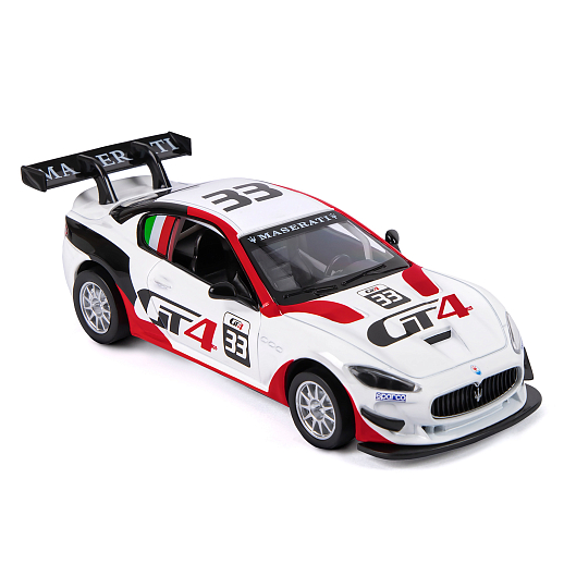 ТМ "Автопанорама" Машинка металл., 1:32 Maserati Gran Turismo MC GT4, белый, инерция, свет, звук, откр. двери, в/к 17,5*13,5*9 см в Джамбо Тойз #15