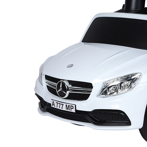 Лицензионная машинка-толокар “Mercedes-Benz” с родительской ручкой , звук, цвет белый, в/к 64,5х35х3 в Джамбо Тойз #22