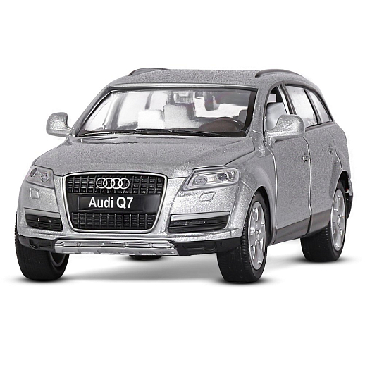 ТМ "Автопанорама" Машинка металлическая 1:32 Audi Q7, серебряный, свет, звук, откр. двери капот и багажник, инерция, в/к 17,5*13,5*9 см в Джамбо Тойз #4