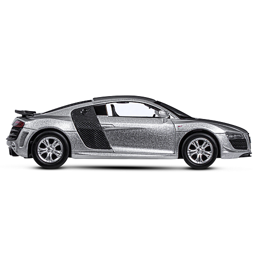 ТМ "Автопанорама" Машинка металлическая 1:43 Audi R8 GT, серебро, откр. двери, инерция, в/к 16*7,5*5 см в Джамбо Тойз #10