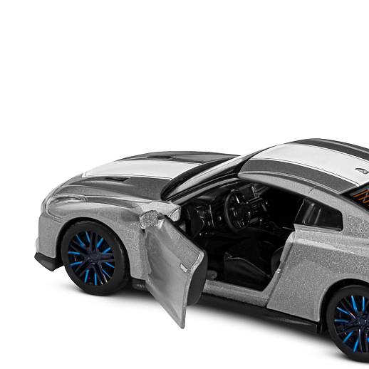 ТМ "Автопанорама" Машинка металлическая 1:32 Nissan GT-R (R35), серый, откр. двери, свет, звук, инерция в/к 18*13,5*9 см в Джамбо Тойз #14