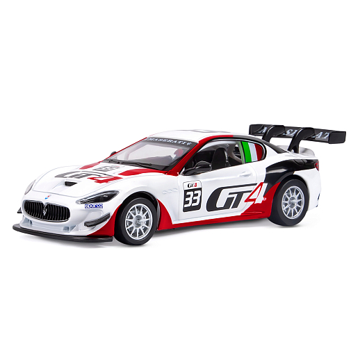 ТМ "Автопанорама" Машинка металл., 1:32 Maserati Gran Turismo MC GT4, белый, инерция, свет, звук, откр. двери, в/к 17,5*13,5*9 см в Джамбо Тойз #5