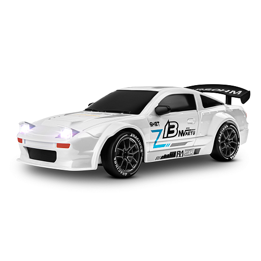 Р/у машинка для дрифта М1:24,2.4GHz,4WD,сменные шины 4шт., конусы 8шт.,свет,с аккум.,цвет белый,в/к 22,5*22,5*7,5см в Джамбо Тойз #13