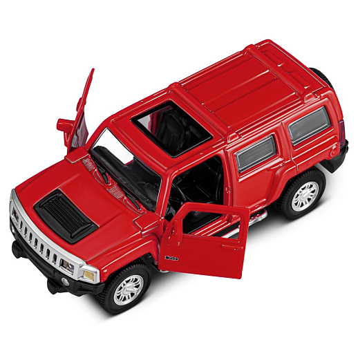 ТМ "Автопанорама" Машинка металлическая 1:43  Hummer H3, красный, откр. двери, инерция, в/к 17,5*12,5*6,5 см в Джамбо Тойз #10