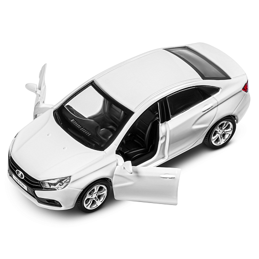 ТМ "Автопанорама" Машинка металлическая 1:43, LADA VESTA белая, откр. 2 двери., инерция в Джамбо Тойз #11