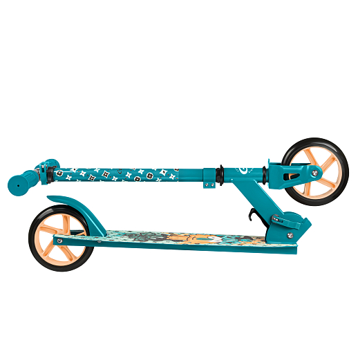 Самокат из 100% стали с полиуретановым колесом диаметром 145 мм, подшипником ABEC-7 грипсы TPR Размер изделия: 76 * 32 * 96 см Упаковка: 1 шт / коробка, 23*12*68.5 см размер деки:: 51X12 см, зеленый в Джамбо Тойз #10