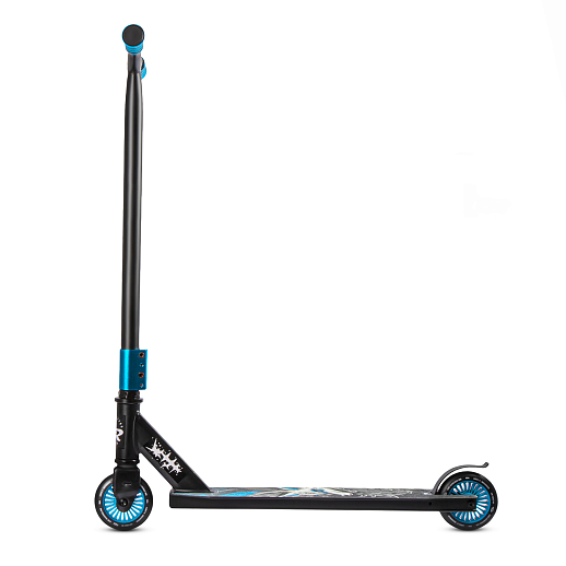 Трюковый самокат CITYRIDE TEMPO, в/к, T-bar сталь 50*57см, дека алюм.50*11см, колеса PU 86A 100мм, пласт. диск, вилка сталь., цвет голубой. в Джамбо Тойз #4