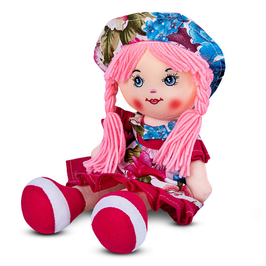 ТМ "Amore Bello" Кукла мягкая на бат., фразы на русском языке, стихотворение, песенка, 35 см, розовый, в/п в Джамбо Тойз #2