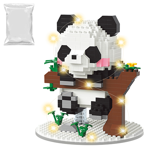 Конструктор "Панда" 543 дет., со светом,  в/п в Джамбо Тойз