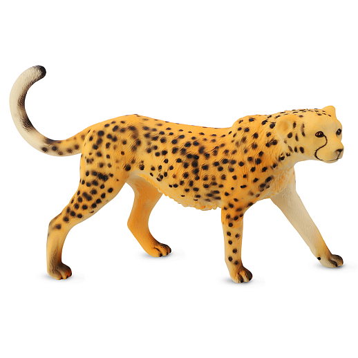 ТМ "КОМПАНИЯ ДРУЗЕЙ", серия "Животные планеты Земля". Леопард, эластичная поверхность с шероховатостями, мягкий наполнитель, бирка, 24,5.0X7.0X18.0 в Джамбо Тойз #4