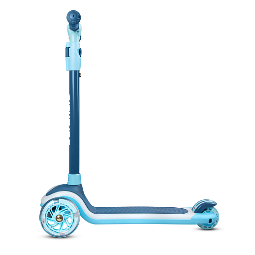 Самокат 3хколесный City-Ride (пакет). Руль телеск.: металл. с резин.грипсами. дека со светом по контуру,  Колеса: 120/76 PU со светом. Возраст: от 3 лет Подшипник: Аbec-7, синий в Джамбо Тойз #7