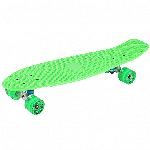 Скейтборд Fish зелёный,  размер 27"х6", колеса: 59х43мм  78А, PU, ABEC-7 в Джамбо Тойз