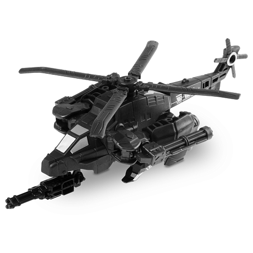 Трансформер-вертолет, с оружием, цвет темно-серый, в/к 17,2*6*22,3см в Джамбо Тойз #9